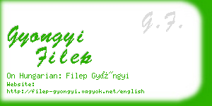 gyongyi filep business card